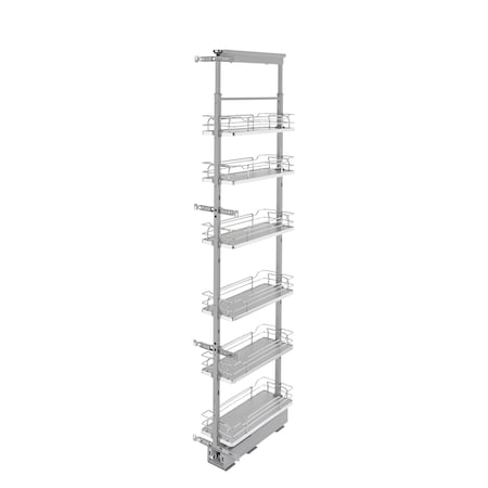 Rev-A-Shelf Steel, Gray, 8 in W, 73.63 in H, 21.72 in L, Gray 5373-08-GR